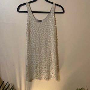 Sequin white dress